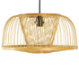 Modern Oval Bamboo Wicker Rattan Hanging Light Shade for Living Room, Dining Room, Entryway - LEHADAR
