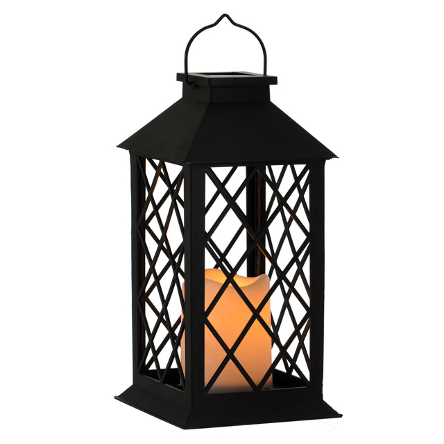 Decorative Garden Patio Hanging LED Candle Lantern for Outdoors Table, Lawn and Deck - LEHADAR