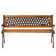 "Gardenised Patio Garden Park Yard 49"" Outdoor Wooden Bench" - LEHADAR