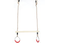 Kids Trapeze Swing Bar with Rings with Hanging Ropes - LEHADAR