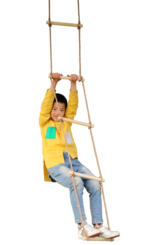 5 Step Climbing Wooden Rope Ladder - LEHADAR
