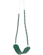 Heavy Duty Flexible Green Belt Swing with Coated Metal Chain - LEHADAR