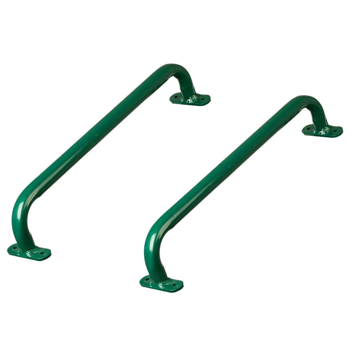 Green Metal Safety Grab Handles Set, Kids Outdoor Play House Hand Grip Bars for Jungle Gym Playground Set Accessory - LEHADAR