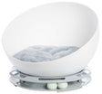 Plastic Bowl Shaped Sleeping Bed House Cat Cave Lounge with Ball Toy - LEHADAR