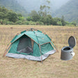 Portable Travel Toilet with Pop Up Tent Sun Shelter for Camping and Hiking - LEHADAR