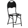 Black Folding Portable Toilet Seat for Camping and Hiking with Backrest - LEHADAR