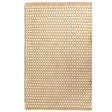 Handwoven Beige and White Geometric Wool Flatweave Kilim Rug, 2' x 3' - LEHADAR