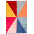 Handwoven Multicolored Geometric Wool Flatweave Kilim Rug, 2' x 3' - LEHADAR