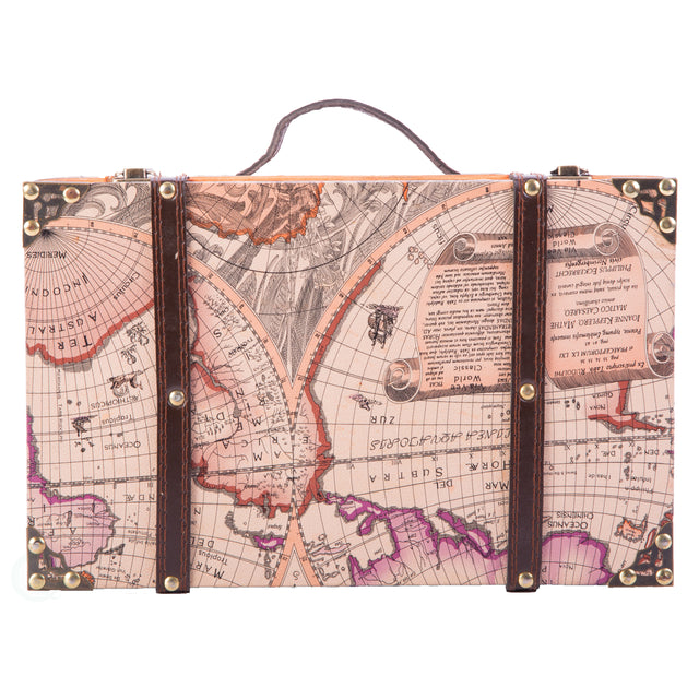 Old World Map Suitcase - LEHADAR