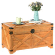 Barn Design Large Decorative Farmhouse Wooden Storage Trunk Chest - LEHADAR