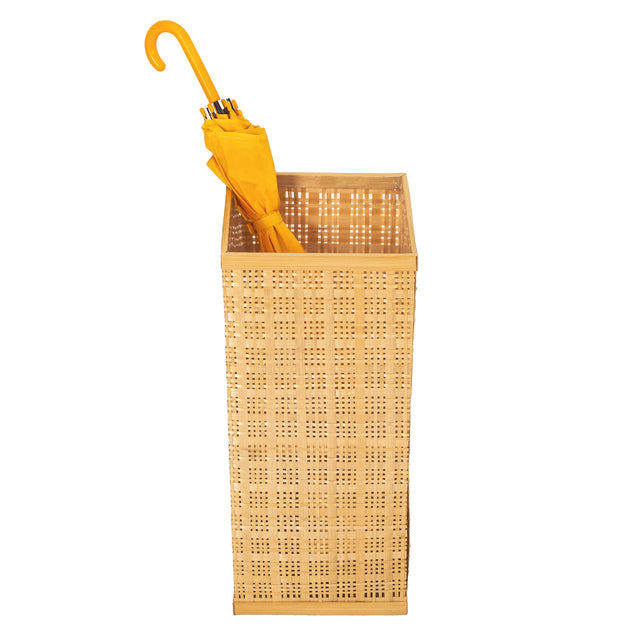 Natural Decorative Bamboo Umbrella Holder Stand for Indoor and Outdoor - LEHADAR