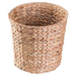 Natural Water Hyacinth Round Waste Basket - For Bathrooms, Bedrooms, or Offices - LEHADAR