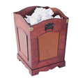 Antique Wooden Waste Can - Bin with Handle - LEHADAR