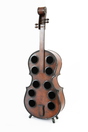 Wooden Violin Shaped Wine Rack, 10 Bottle Decorative Wine Holder - LEHADAR