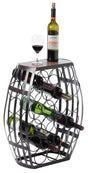 Barrel Shaped 22 Bottles Decorative Table Wine Rack Storage - LEHADAR