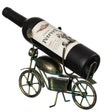 Metal Figurine Motorcycle Shaped Vintage Wine Single Bottle Holder Stand Rack - LEHADAR