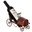Metal Figurine Car Shaped Vintage Wine Single Bottle Holder Stand Rack - LEHADAR
