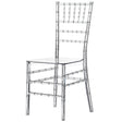 Modern Acrylic Stackable Chiavari Dining Chair, Clear Party Chair, Crystal Acrylic Chair for Events and Weddings, Single - LEHADAR