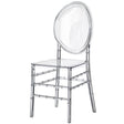 Modern Acrylic Crystal Ice Chair, Florence Dining Chair, Stackable Transparent Seating for Events and Weddings, Single - LEHADAR