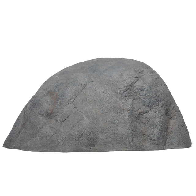 Decorative Outdoor Weather-Resistant Artistic Artificial Faux Stone Rock, Garden Patio Granite Grey Fiberglass Stone, Grand Teton Shaped - LEHADAR