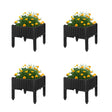 Rattan Raised Garden Bed Flower Planter, set of 4 - LEHADAR
