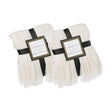 Set of 2 Decorative Throw Blanket - 50x60in Soft Knit with Delightful Fringe Edges for a Sophisticated and Cozy Touch to Your Living Space Lightweight, Breathable, Easy Care, Versatile, All-Season, Ideal for Lounging, Gifting - LEHADAR