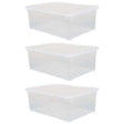 Plastic Storage Container, Shoe box, Set of 3 - LEHADAR