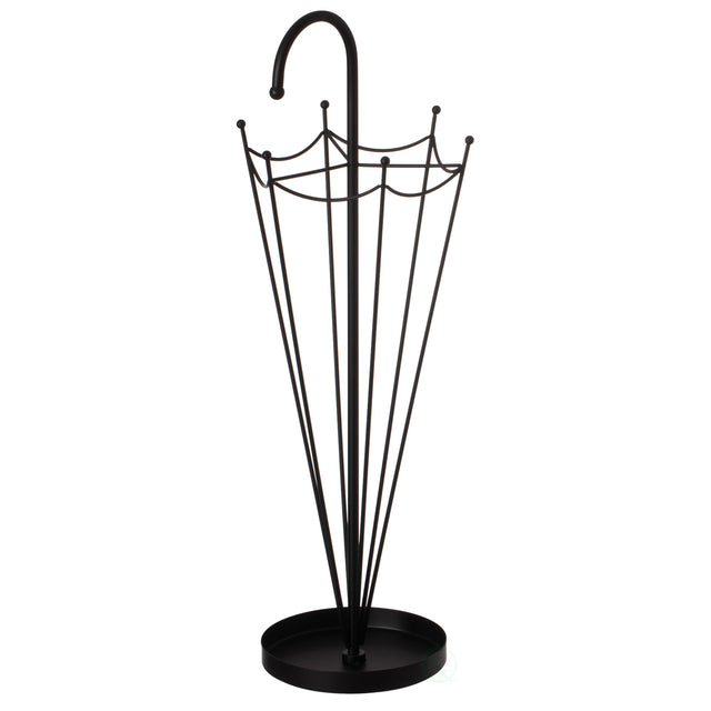 Black Umbrella Shaped Creative Umbrella Holder Stand for Indoor and Outdoor - LEHADAR