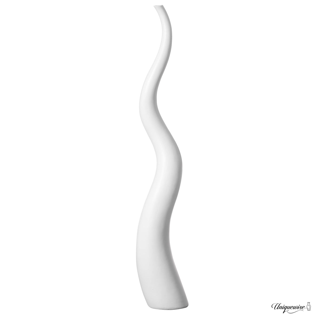 Uniquewise 62" Tall Animal Horn Shape Floor Vase: Elegant Ceramic White Accent for Entryway, Dining, or Living Room Decor - Distinctive Antler Design, Adding Nature-Inspired Charm to Your Home - LEHADAR