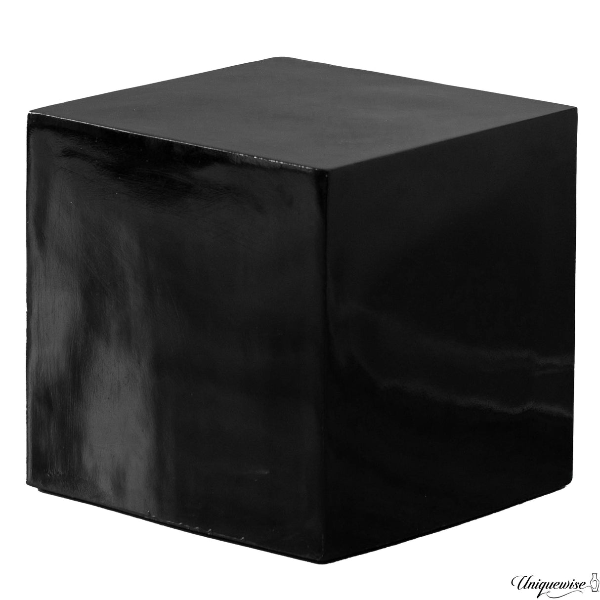 16-Inch Black Fiberglass Pedestal Backdrop Stand - Stylish Flower or Cake Holder for Weddings, Baby Showers, Bridal Showers, Engagement Parties, Birthdays, or as a Display Cube Rack for All Events - LEHADAR
