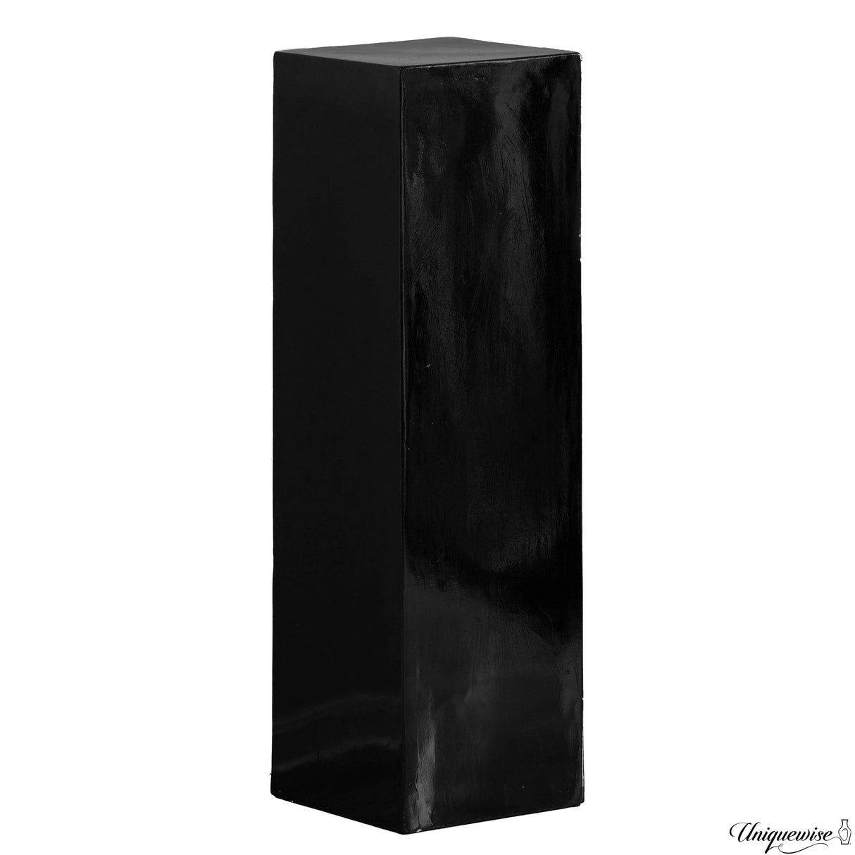 40-Inch Black Fiberglass Pedestal Backdrop Stand - Stylish Flower or Cake Holder for Weddings, Baby Showers, Bridal Showers, Engagement Parties, Birthdays, or as a Display Cube Rack for All Events - LEHADAR