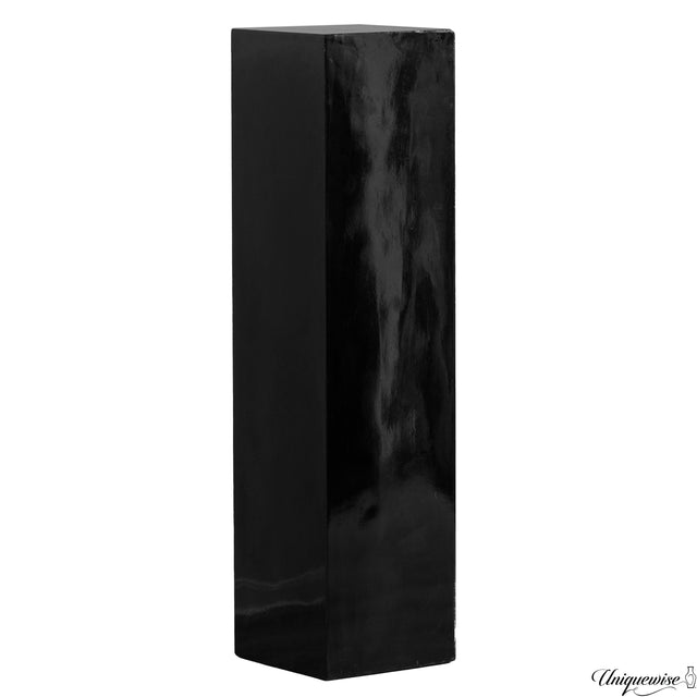 47-Inch Black Fiberglass Pedestal Backdrop Stand - Stylish Flower or Cake Holder for Weddings, Baby Showers, Bridal Showers, Engagement Parties, Birthdays, or as a Display Cube Rack for All Events - LEHADAR