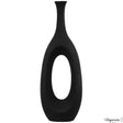 44-Inch Frosted Black Fiberglass Tall Floor Vase - Decorative Vase for Modern Home Decor, Perfect for Living Room, Home Office, Bedroom, Kitchen, Coffee Bar, Farmhouse Decor, and Wedding Centerpieces - LEHADAR