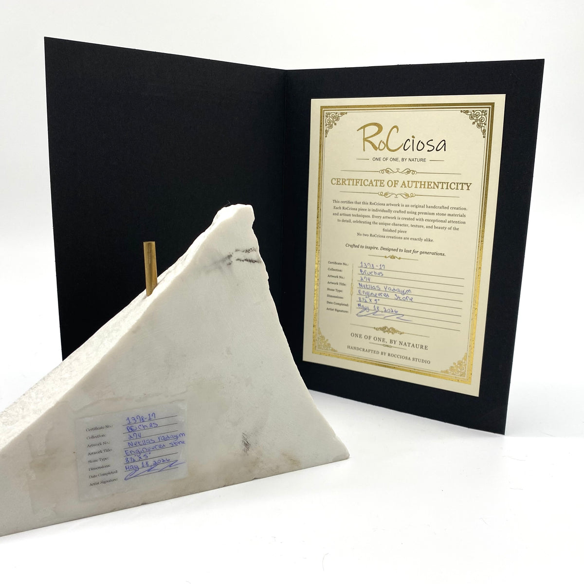 Netilas Yadayim – One-of-One Handcrafted Stone Judaica Artwork | RoCciosa