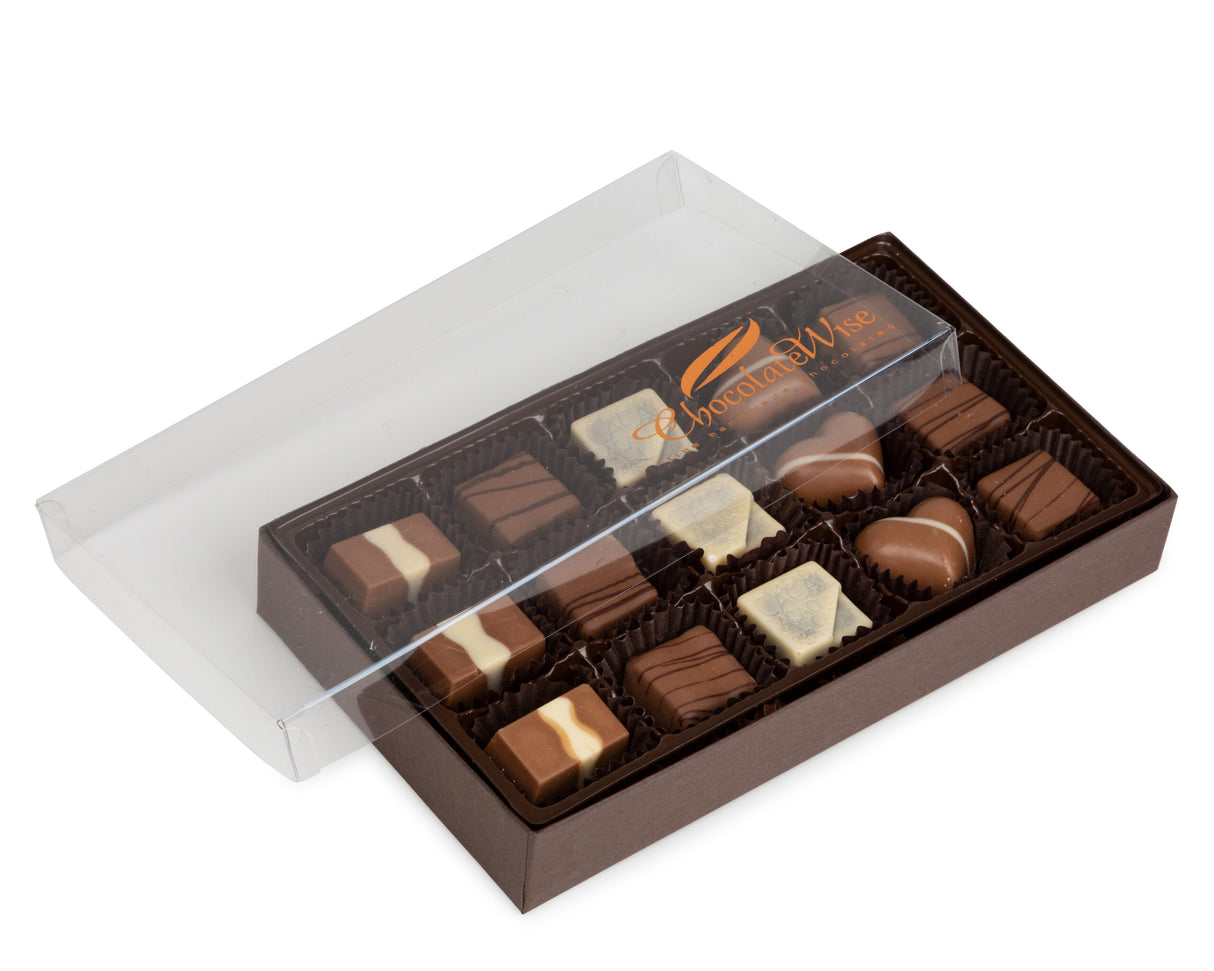 15 Piece Clear Chocolate Gift Box - LEHADAR