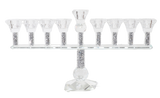 Crystal Menorah with Clear Cups