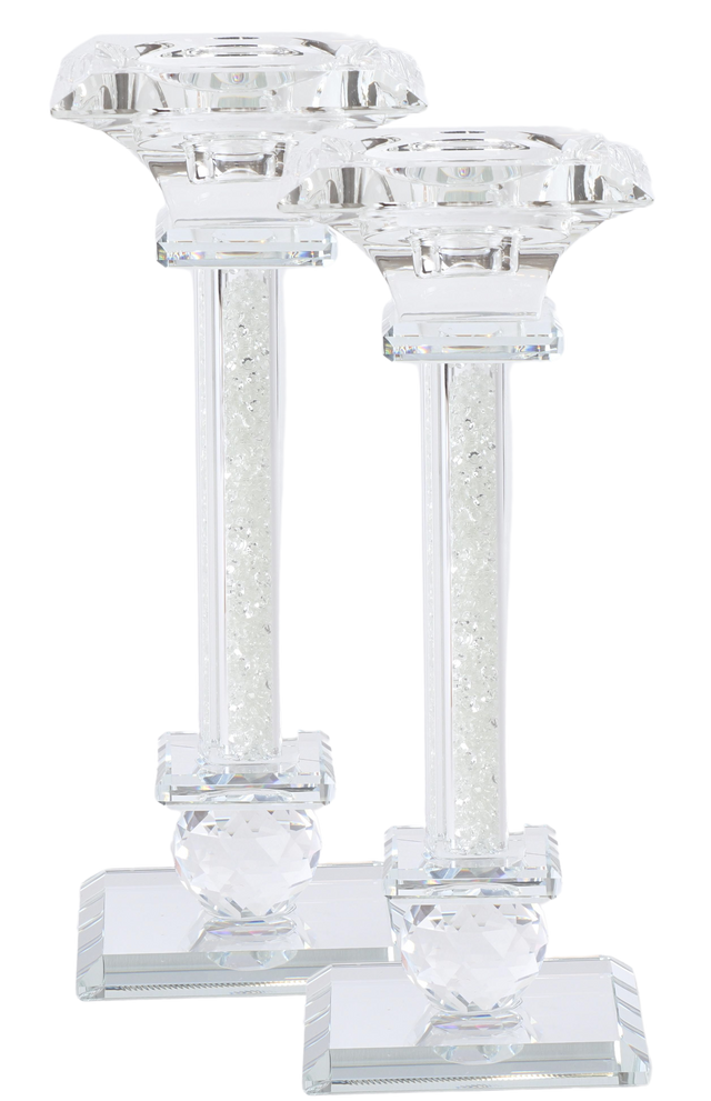 Crystal Candlesticks 7.5" - LEHADAR