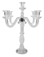 Crystal Candelabra 5 Branch with Black Rim 19" - LEHADAR