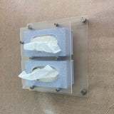 Double Wall-Mounted Tissue Box Holder