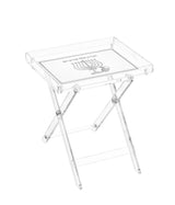 Leatherite Folding Table - LEHADAR