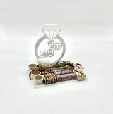 Diamond Ring Mazel Tov Engagement Chocolate Treat Tray - LEHADAR