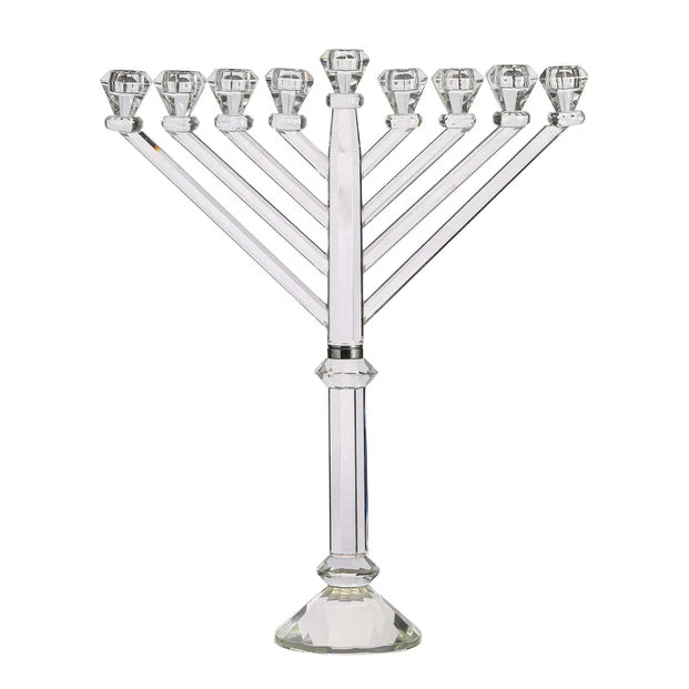 Lavish Crystal Menorah