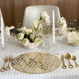 Lucite & Laser Cut Chargers 4pk - LEHADAR