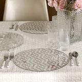 Lucite & Laser Cut Chargers 4pk - LEHADAR