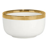 Porcelain Dinnerware Set White and Gold