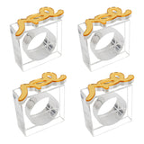 Lucite Yom Tov Napkin Ring Set - LEHADAR