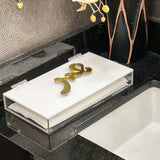 Lucite Multi Purpose Shabbos Box / Paper Towel Box