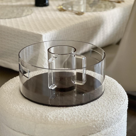 Lucite Wood Look Wash Bowl - LEHADAR