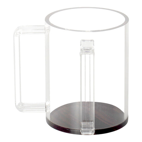 Lucite Wood Look Wash Cup - LEHADAR