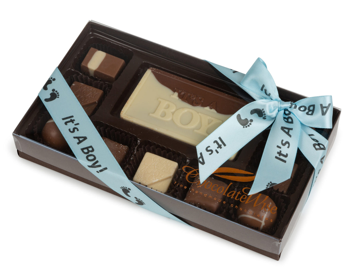 15 Piece It’s A Boy Assorted Chocolate Truffle Message Gift Box